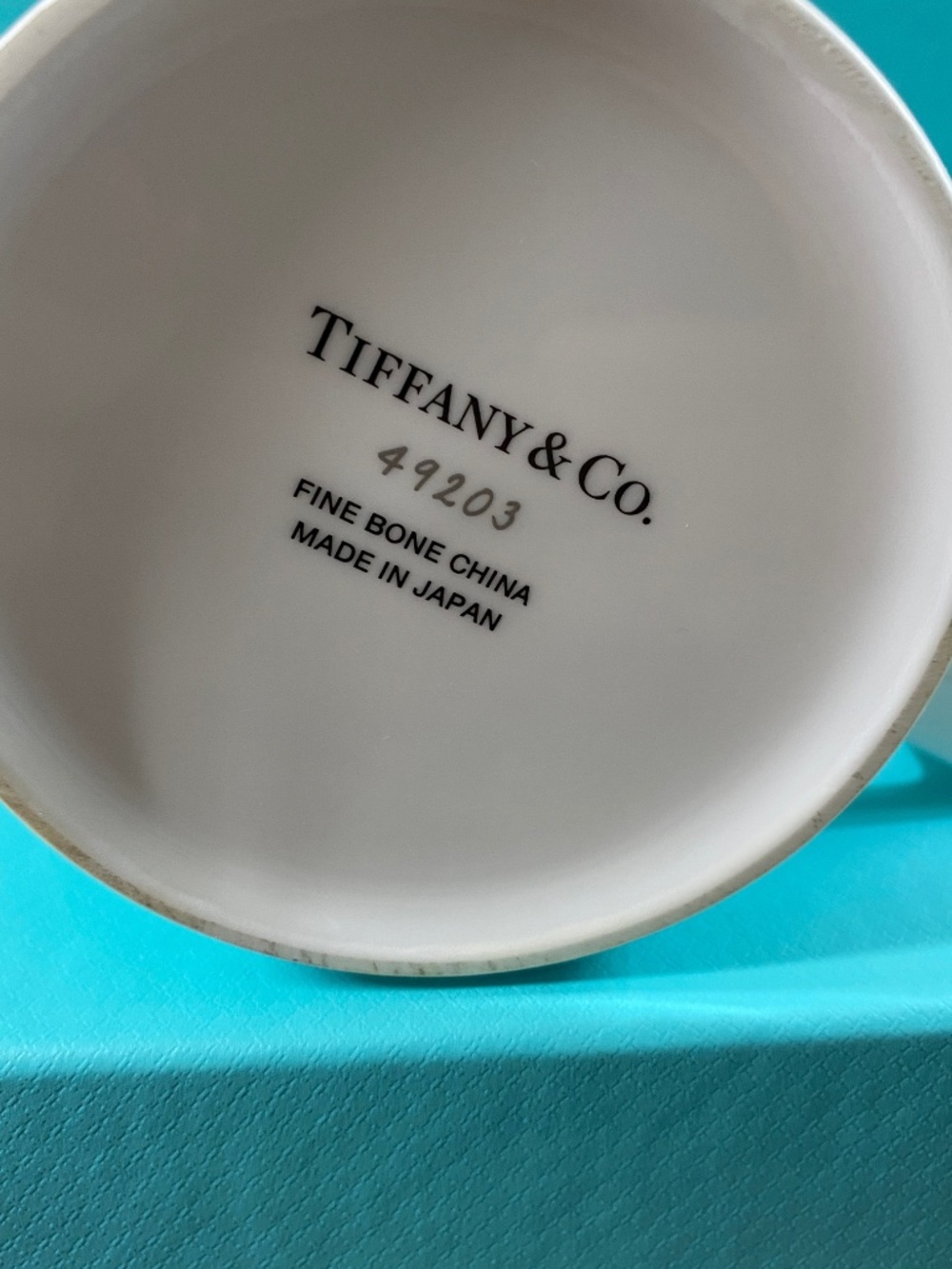 Tiffany & Co. London Old Bond Street Map Mug Fine Bone China Japan 49203 NIB - Picture 3 of 4